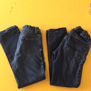 Boys Slim Dark Jeans Size 8 | Lands End + Childrens Place
